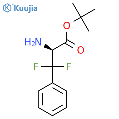 tert-butyl (2S)-2-amino-3,3-difluoro-3-phenylpropanoate structure