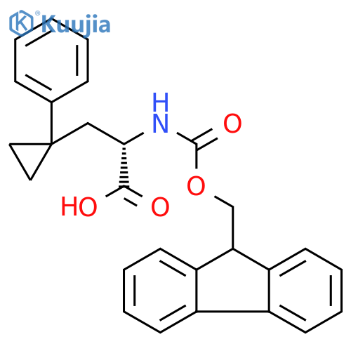 (2S)-N-Fmoc-3-(1-phenylcyclopropyl)-2- Aminopropanoic acid structure