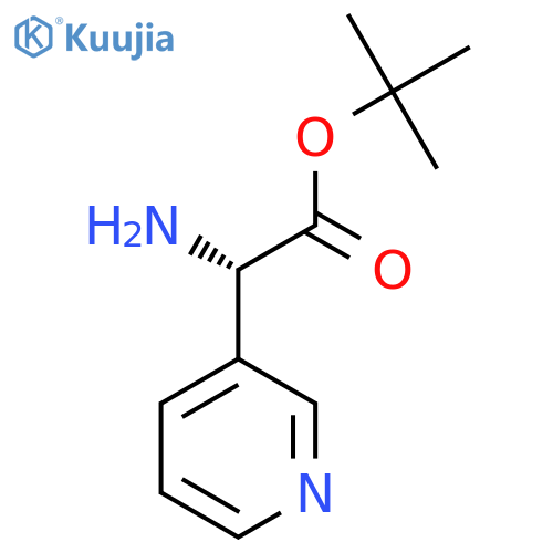 (S)-Pyridin-3-yl-glycine tert-butyl ester structure
