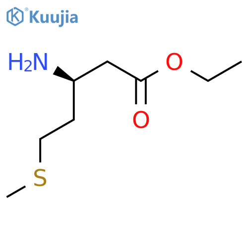 ethyl (3S)-3-amino-5-(methylsulfanyl)pentanoate structure
