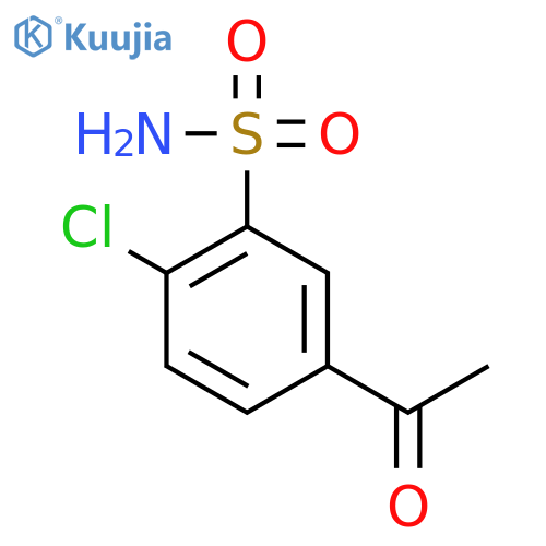 5-Acetyl-2-chlorobenzene-1-sulfonamide structure