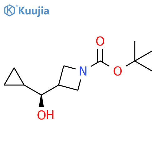 tert-butyl 3-[(S)-cyclopropyl(hydroxy)methyl]azetidine-1-carboxylate structure