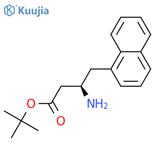 tert-butyl (3R)-3-amino-4-(naphthalen-1-yl)butanoate structure