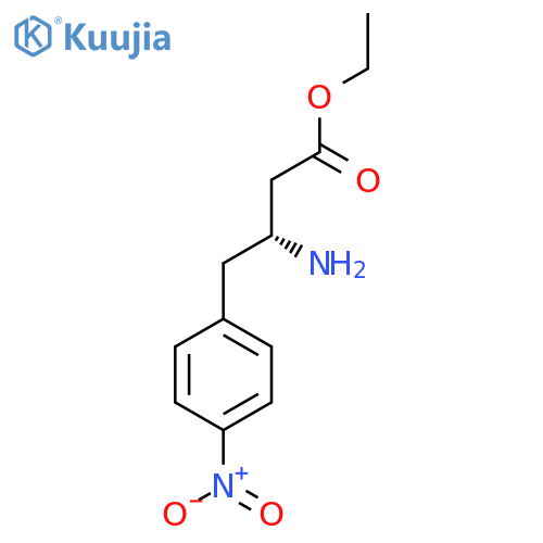 ethyl (3R)-3-amino-4-(4-nitrophenyl)butanoate structure