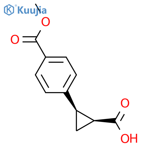 (1R,2S)-2-(4-(2-hydroxyacetyl)phenyl)cyclopropanecarboxylic acid structure