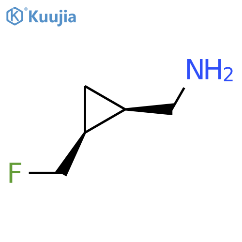 rac-[(1R,2S)-2-(fluoromethyl)cyclopropyl]methanamine structure