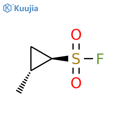 rac-(1R,2R)-2-methylcyclopropane-1-sulfonyl fluoride structure