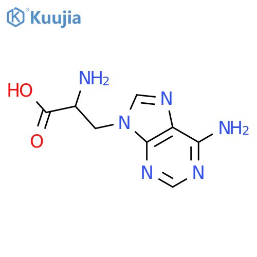 9H-Purine-9-propanoicacid, a,6-diamino- structure