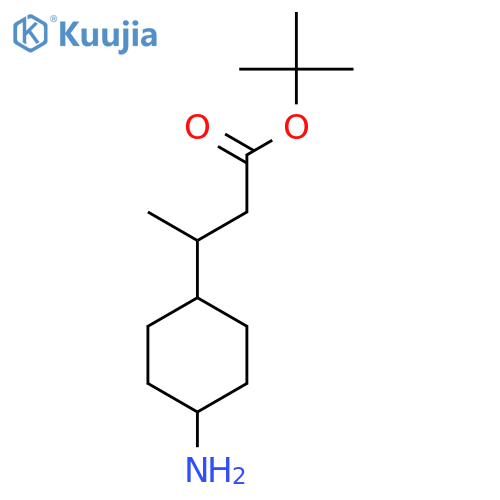 Tert-butyl 3-(4-aminocyclohexyl)butanoate structure