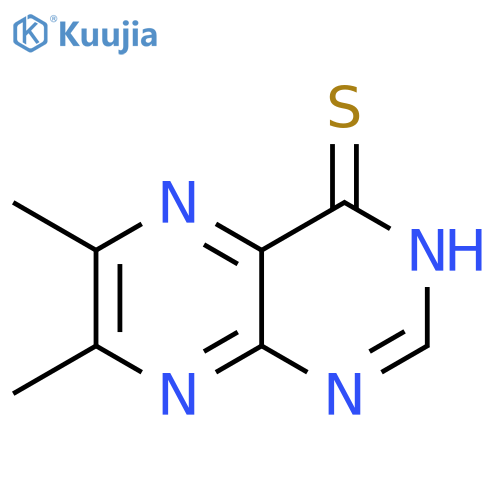 6,7-Dimethyl-pteridine-4-thiol structure
