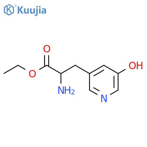 Ethyl 2-amino-3-(5-hydroxypyridin-3-yl)propanoate structure