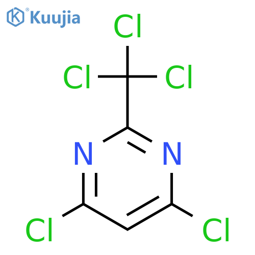 Pyrimidine, 4,6-dichloro-2-(trichloromethyl)- structure