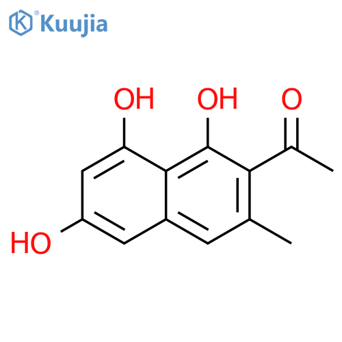 Ethanone,1-(1,6,8-trihydroxy-3-methyl-2-naphthalenyl)- structure