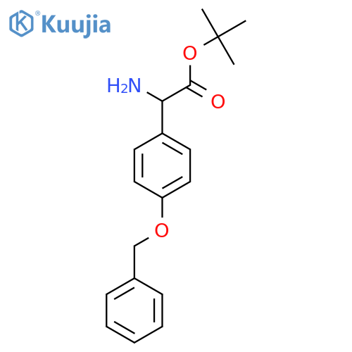 tert-butyl 2-amino-2-4-(benzyloxy)phenylacetate structure