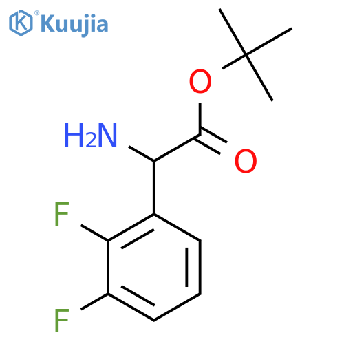 Tert-butyl 2-amino-2-(2,3-difluorophenyl)acetate structure