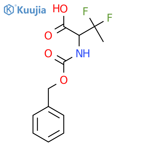 2-{[(Benzyloxy)carbonyl]amino}-3,3-difluorobutanoic acid structure