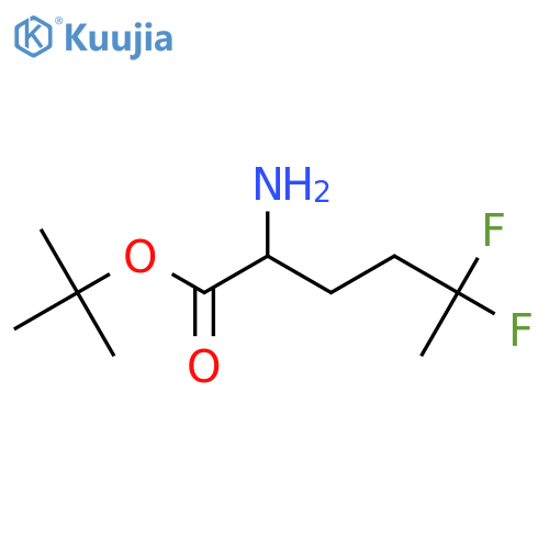 Tert-butyl 2-amino-5,5-difluorohexanoate structure