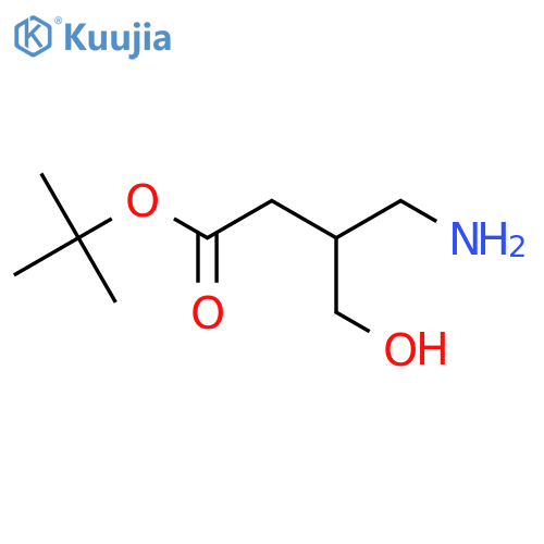 Tert-butyl 4-amino-3-(hydroxymethyl)butanoate structure