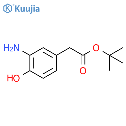 Tert-butyl 2-(3-amino-4-hydroxyphenyl)acetate structure