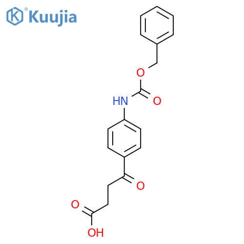 4-(4-{(benzyloxy)carbonylamino}phenyl)-4-oxobutanoic acid structure