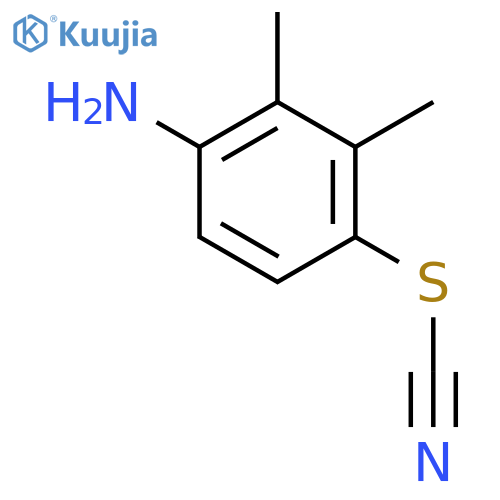 2,3-DIMETHYL-4-THIOCYANATOANILINE structure
