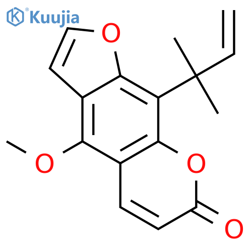 7H-Furo[3,2-g][1]benzopyran-7-one,9-(1,1-dimethyl-2-propen-1-yl)-4-methoxy- structure