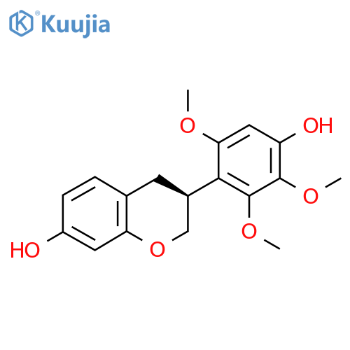(S)-3,4-Dihydro-3-(4-hydroxy-2,3,6-trimethoxyphenyl)-2H-1-benzopyran-7-ol structure