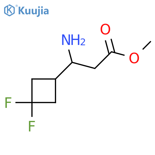 Methyl 3-amino-3-(3,3-difluorocyclobutyl)propanoate structure