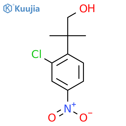 2-(2-Chloro-4-nitrophenyl)-2-methylpropan-1-ol structure
