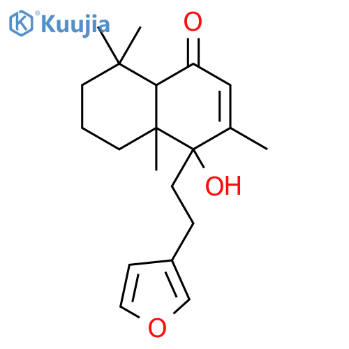 1(4H)-Naphthalenone,4-[2-(3-furanyl)ethyl]-4a,5,6,7,8,8a-hexahydro-4-hydroxy-3,4a,8,8-tetramethyl-,(4R,4aS,8aS)- structure