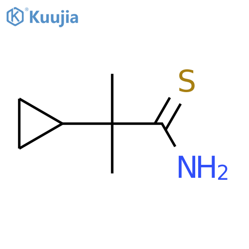 2-Cyclopropyl-2-methylpropanethioamide structure