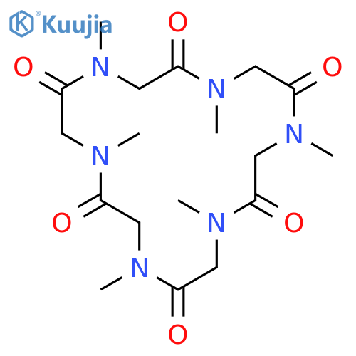 Cyclo(N-methylglycyl-N-methylglycyl-N-methylglycyl-N-methylglycyl-N-methylglycyl-N-methylglycyl) structure