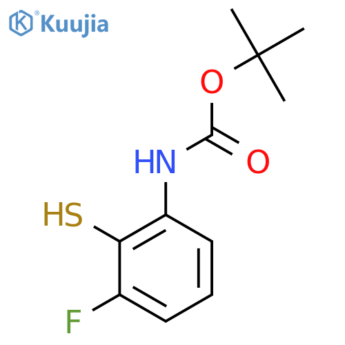 tert-butyl N-(3-fluoro-2-sulfanylphenyl)carbamate structure