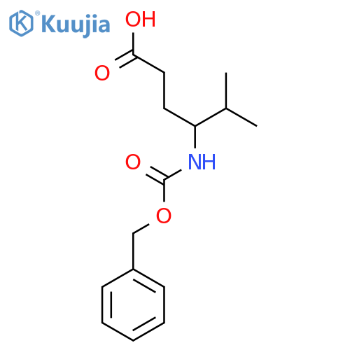 4-{[(Benzyloxy)carbonyl]amino}-5-methylhexanoic acid structure