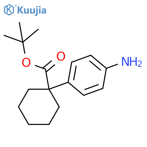 Tert-butyl 1-(4-aminophenyl)cyclohexane-1-carboxylate structure