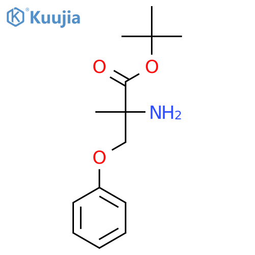 Tert-butyl 2-amino-2-methyl-3-phenoxypropanoate structure
