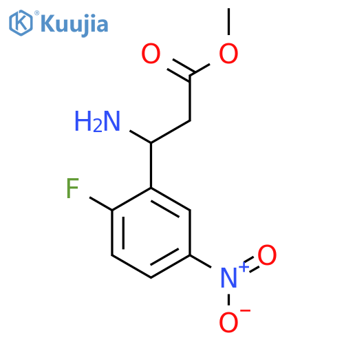 Methyl 3-amino-3-(2-fluoro-5-nitrophenyl)propanoate structure