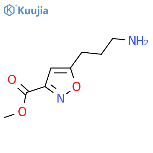 Methyl 5-(3-aminopropyl)-1,2-oxazole-3-carboxylate structure