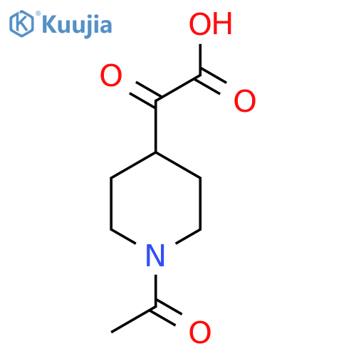 2-(1-Acetylpiperidin-4-yl)-2-oxoacetic acid structure