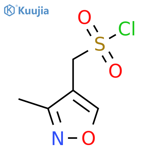 (3-Methyl-1,2-oxazol-4-yl)methanesulfonyl chloride structure