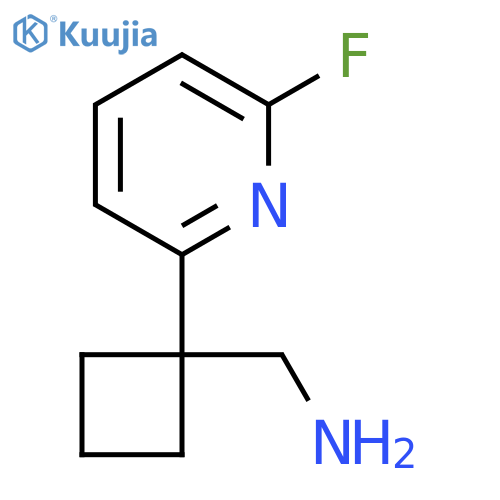 [1-(6-Fluoropyridin-2-yl)cyclobutyl]methanamine structure