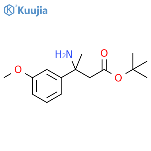 Tert-butyl 3-amino-3-(3-methoxyphenyl)butanoate structure