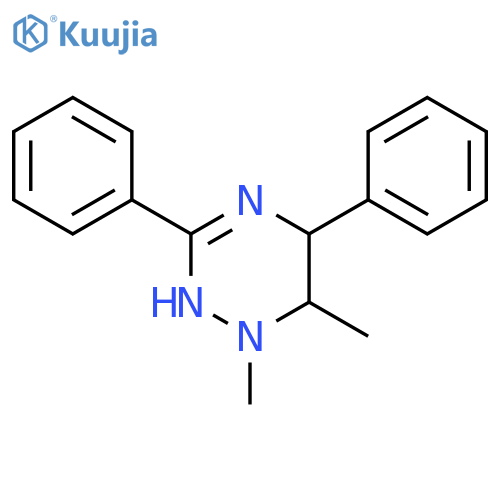 1,2,4-Triazine,1,2,5,6-tetrahydro-1,6-dimethyl-3,5-diphenyl- structure