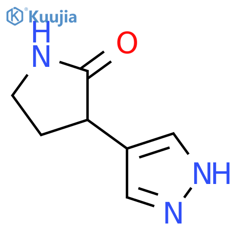 2-Pyrrolidinone, 3-(1H-pyrazol-4-yl)- structure