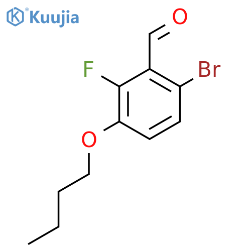 6-Bromo-3-butoxy-2-fluorobenzaldehyde structure
