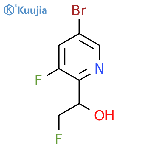 1-(5-bromo-3-fluoropyridin-2-yl)-2-fluoroethan-1-ol structure