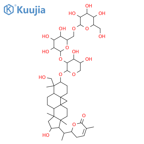 3,16,29-Trihydroxycycloart-24-en-26,22-olide; (3β,16α,22S)-form, 3-O-[β-D-Glucopyranosyl-(1→6)-β-D-glucopyranosyl-(1→2)-α-L-arabinopyranoside] structure