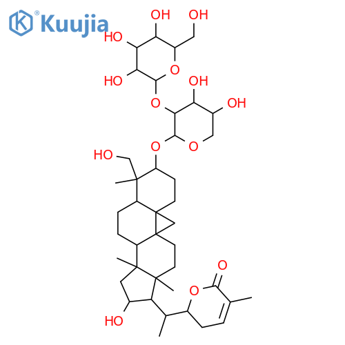 3,16,29-Trihydroxycycloart-24-en-26,22-olide; (3β,16α,22S)-form, 3-O-[β-D-Glucopyranosyl-(1→2)-α-L-arabinopyranoside] structure
