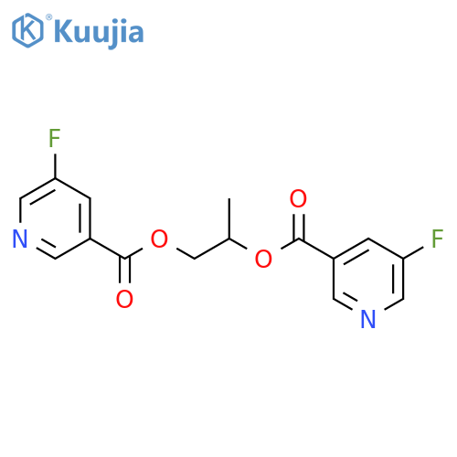 3-Pyridinecarboxylicacid, 5-fluoro-, 1-methyl-1,2-ethanediyl ester (9CI) structure