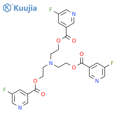 3-Pyridinecarboxylicacid, 5-fluoro-, nitrilotri-2,1-ethanediyl ester (9CI) structure